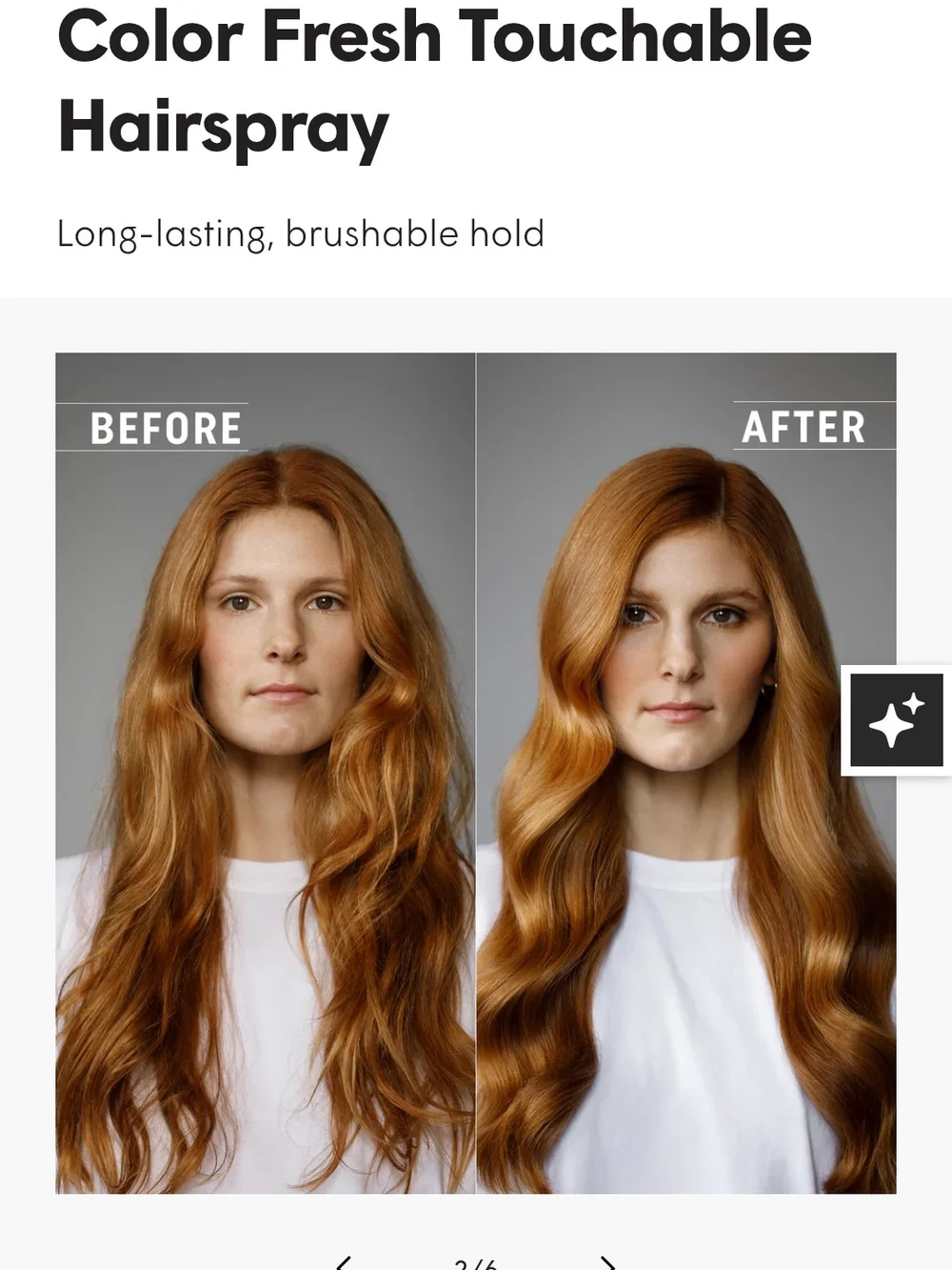 HUE Color Fresh Touchable Hairspray — White